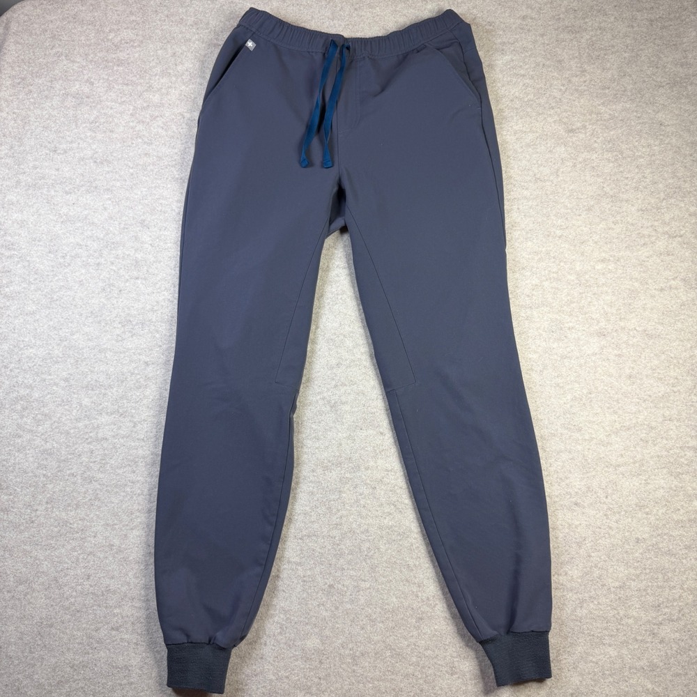 FIGS Technical Collection Women S Charcoal Gray Jogger Scrub Pants Drawstring